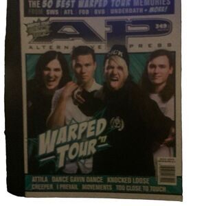 Alternative Press AP August 2017 Issue #349.1 Warped Tour 2017 Coloring Book